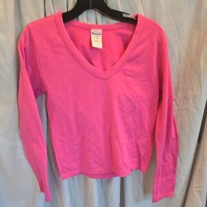 No Boundaries Bright Pink Knit Top